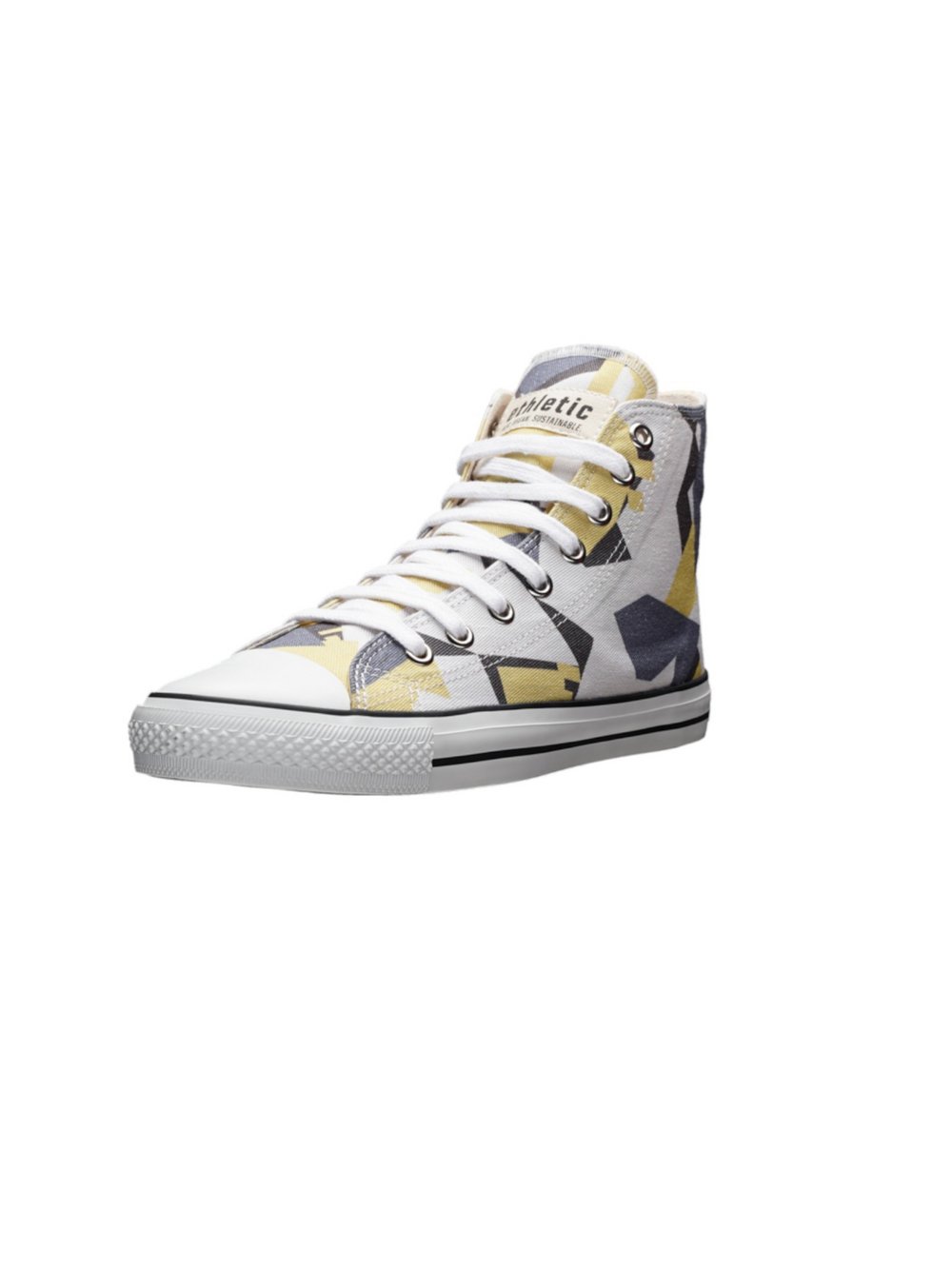 Ethletic Canvas Sneaker Damen Baumwolle gelb strukturiert, 36