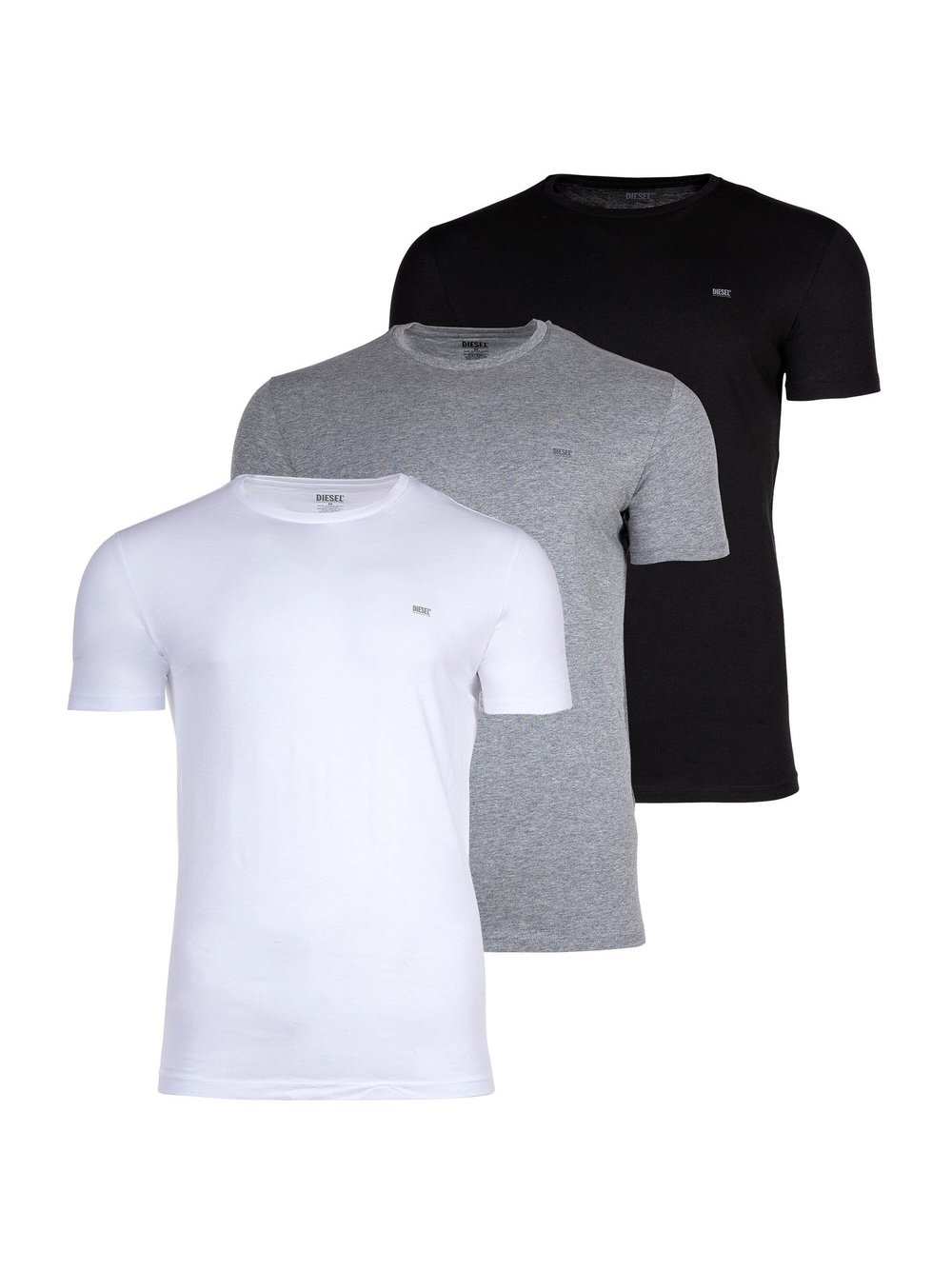 Diesel T-Shirt 3er Pack Herren Baumwolle mehrfarbig, XXL