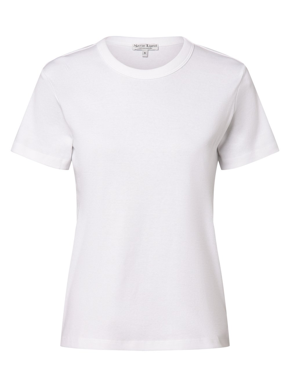 Marie Lund T-Shirt Damen Baumwolle weiß, XS