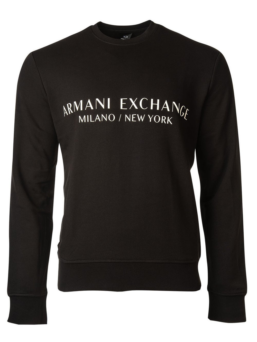 Armani Exchange Sweatshirt Herren Baumwolle schwarz, XL