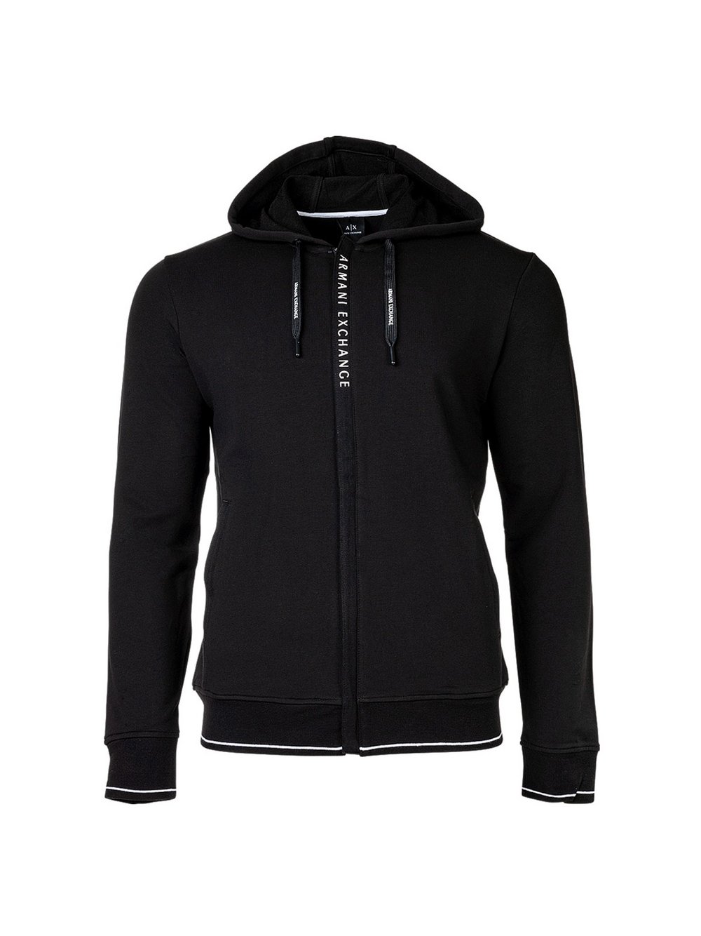 Armani Exchange Sweatjacke Herren Baumwolle schwarz, L