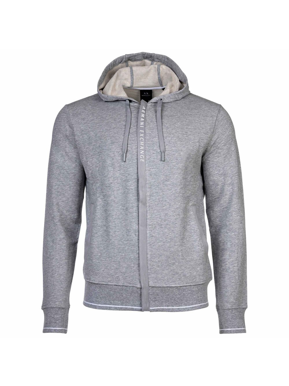 Armani Exchange Sweatjacke Herren Baumwolle grau, L