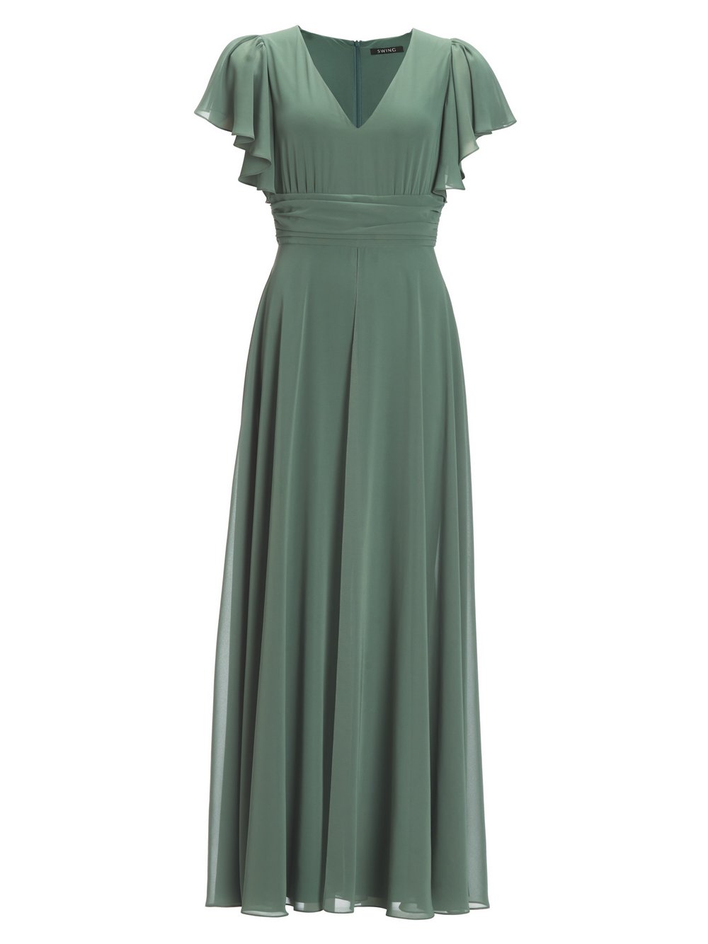 Swing Jumpsuit Damen Chiffon grün, 44