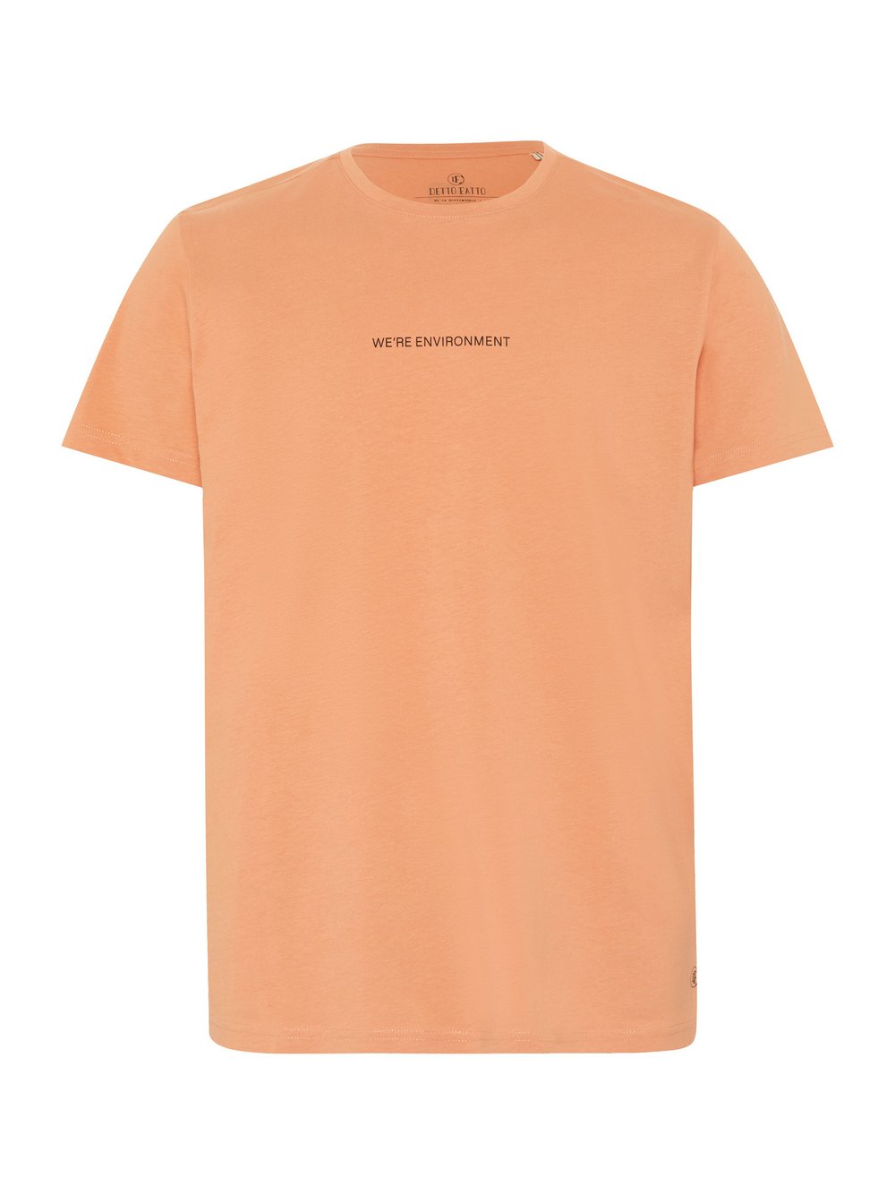 Detto Fatto T-Shirt Damen Baumwolle orange bedruckt, S