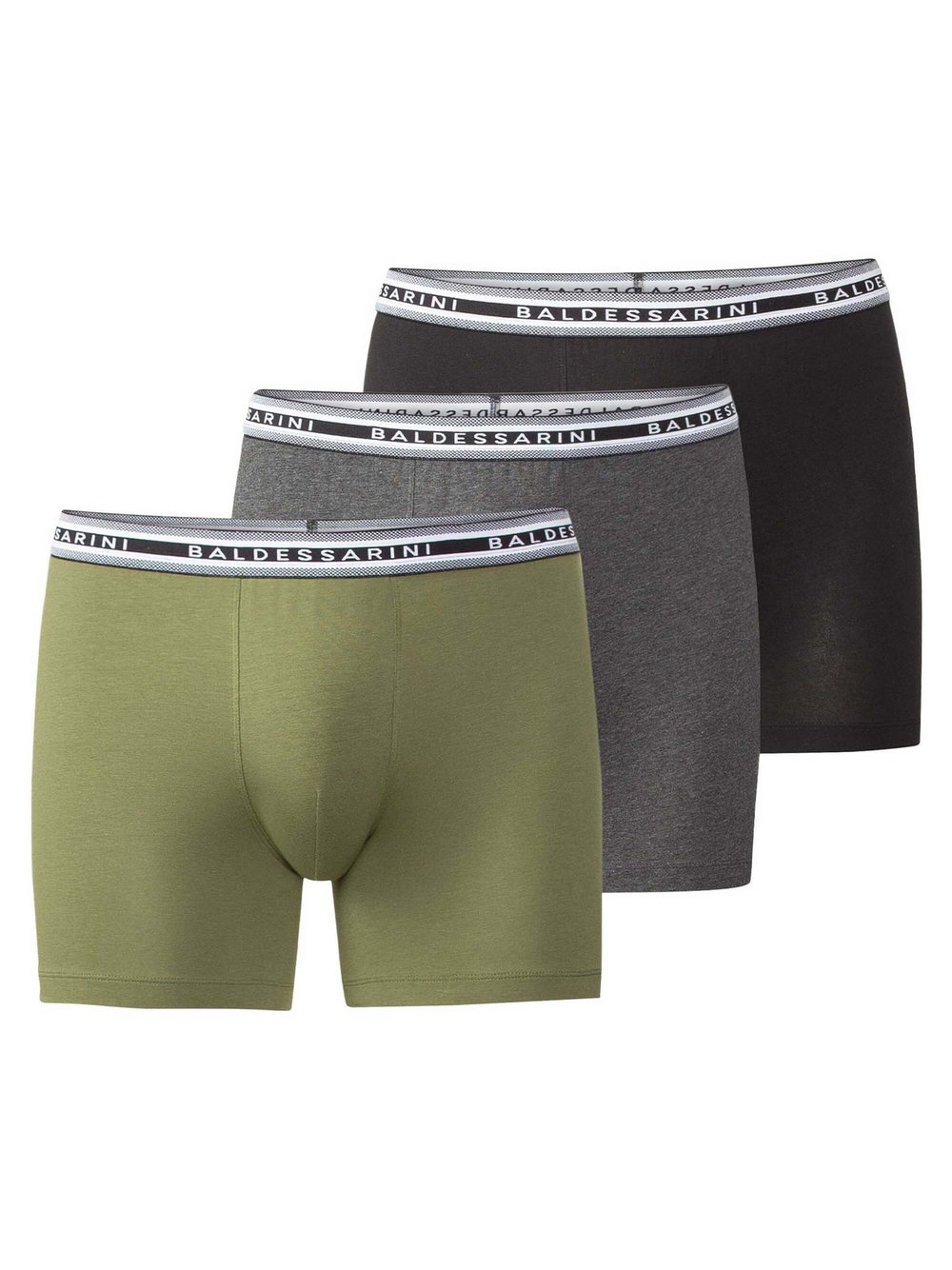 Baldessarini Boxershort 3er Pack Herren Baumwolle mehrfarbig, M