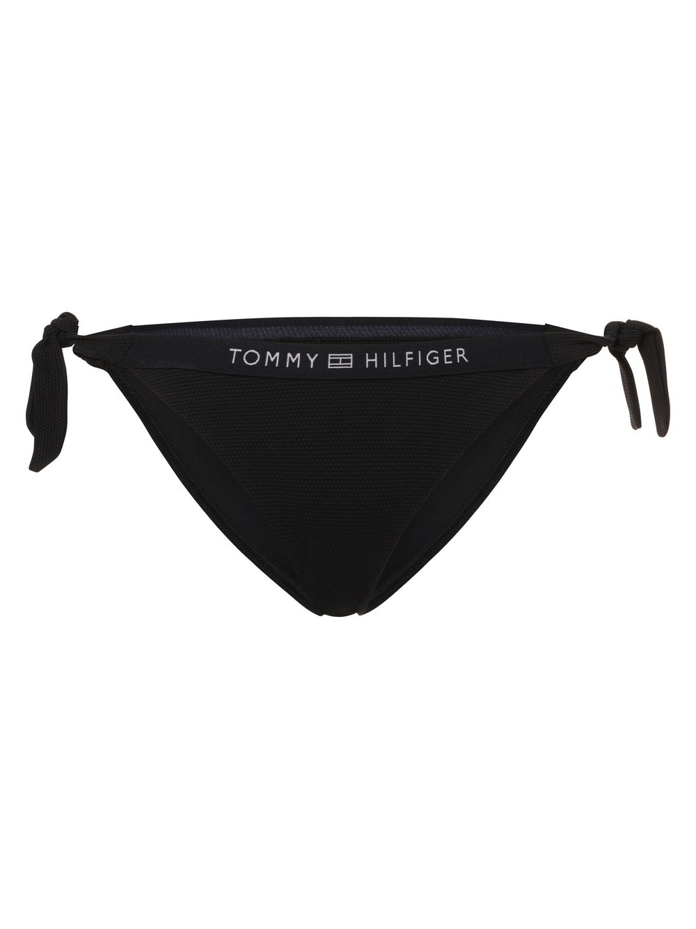 Tommy Hilfiger Bikini-Hose Damen Polyamid blau strukturiert, L