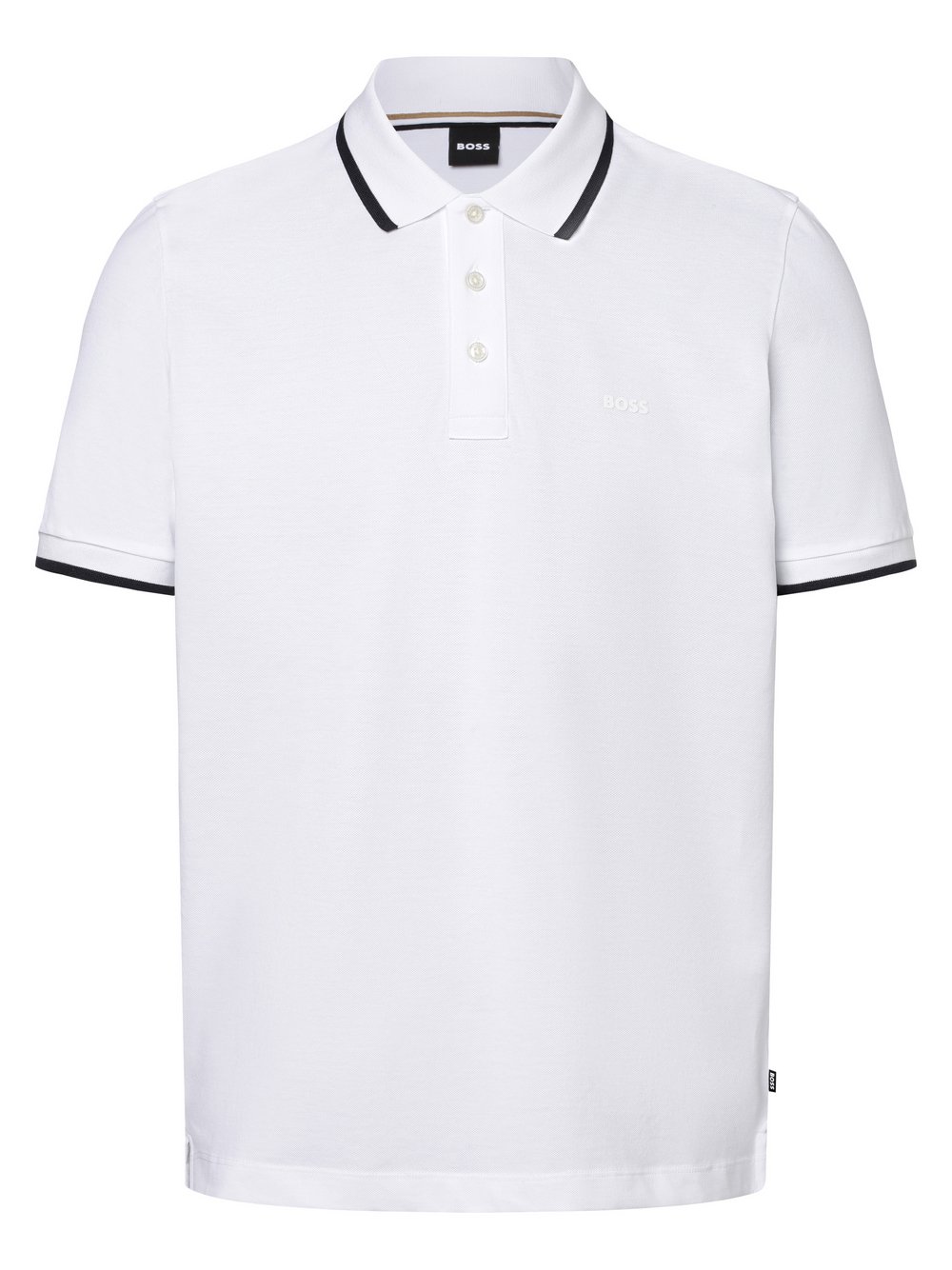 BOSS Poloshirt Herren Baumwolle weiß, XL