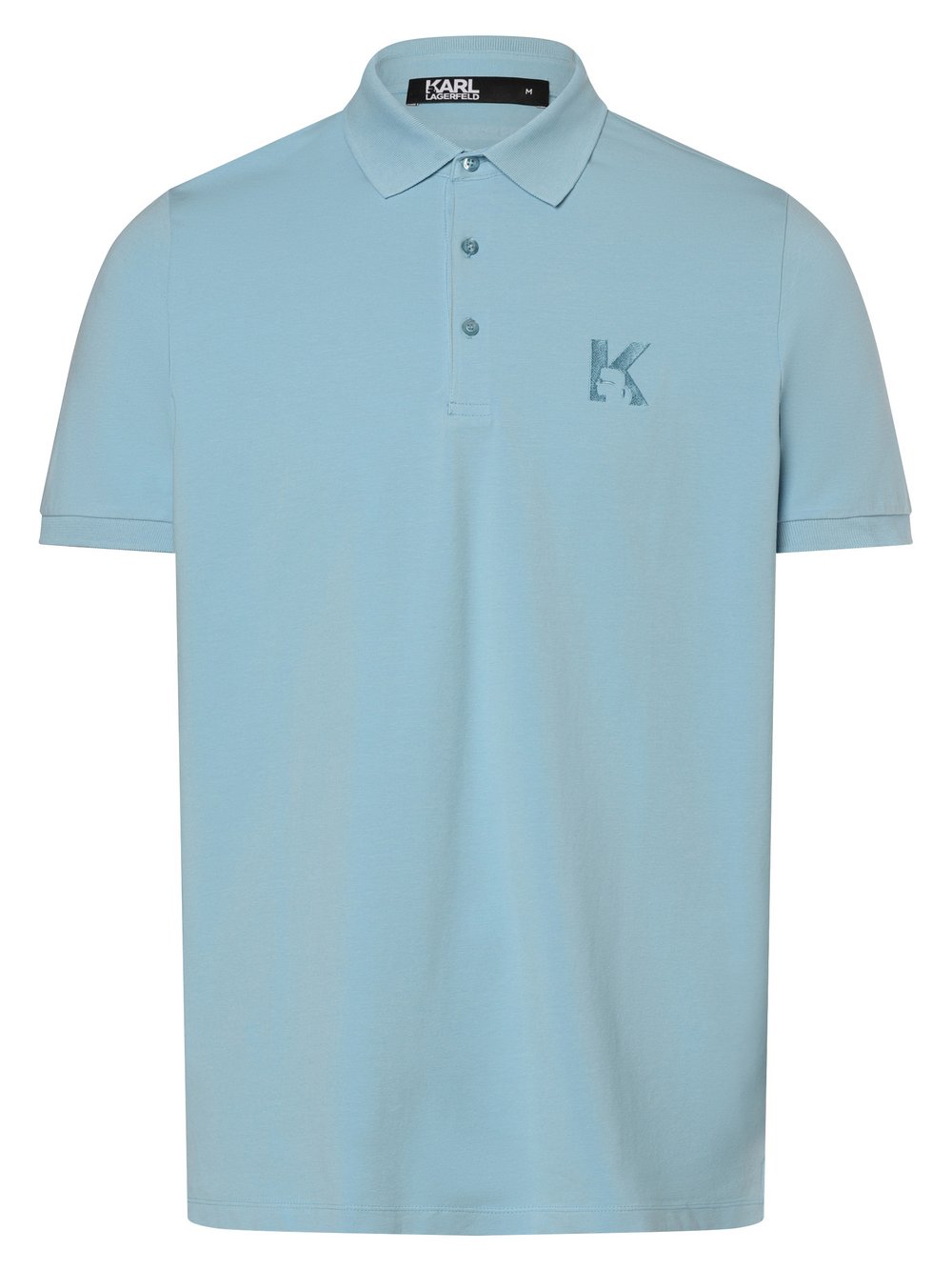 KARL LAGERFELD Poloshirt Herren Baumwolle blau, XL