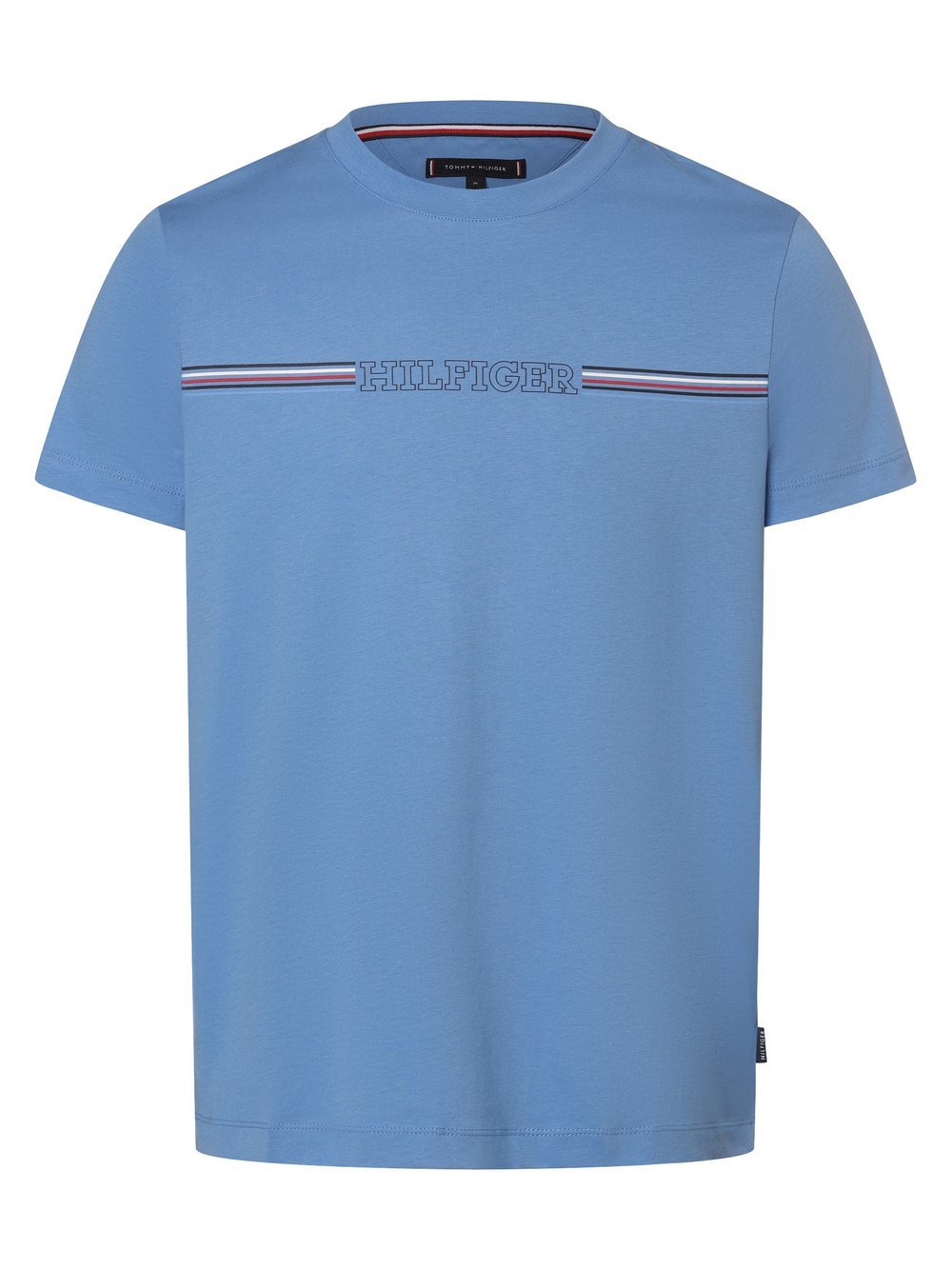 Tommy Hilfiger T-Shirt Herren Baumwolle blau bedruckt, S