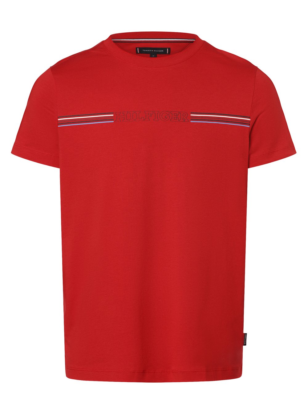 Tommy Hilfiger T-Shirt Herren Baumwolle rot bedruckt, L