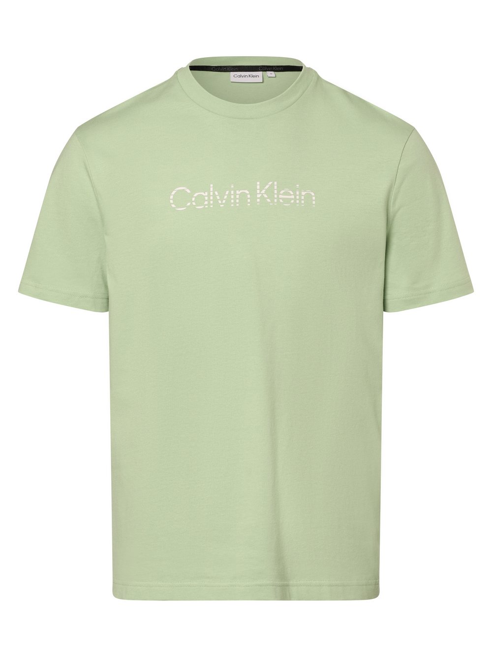 Calvin Klein T-Shirt Herren Baumwolle grün bedruckt, L