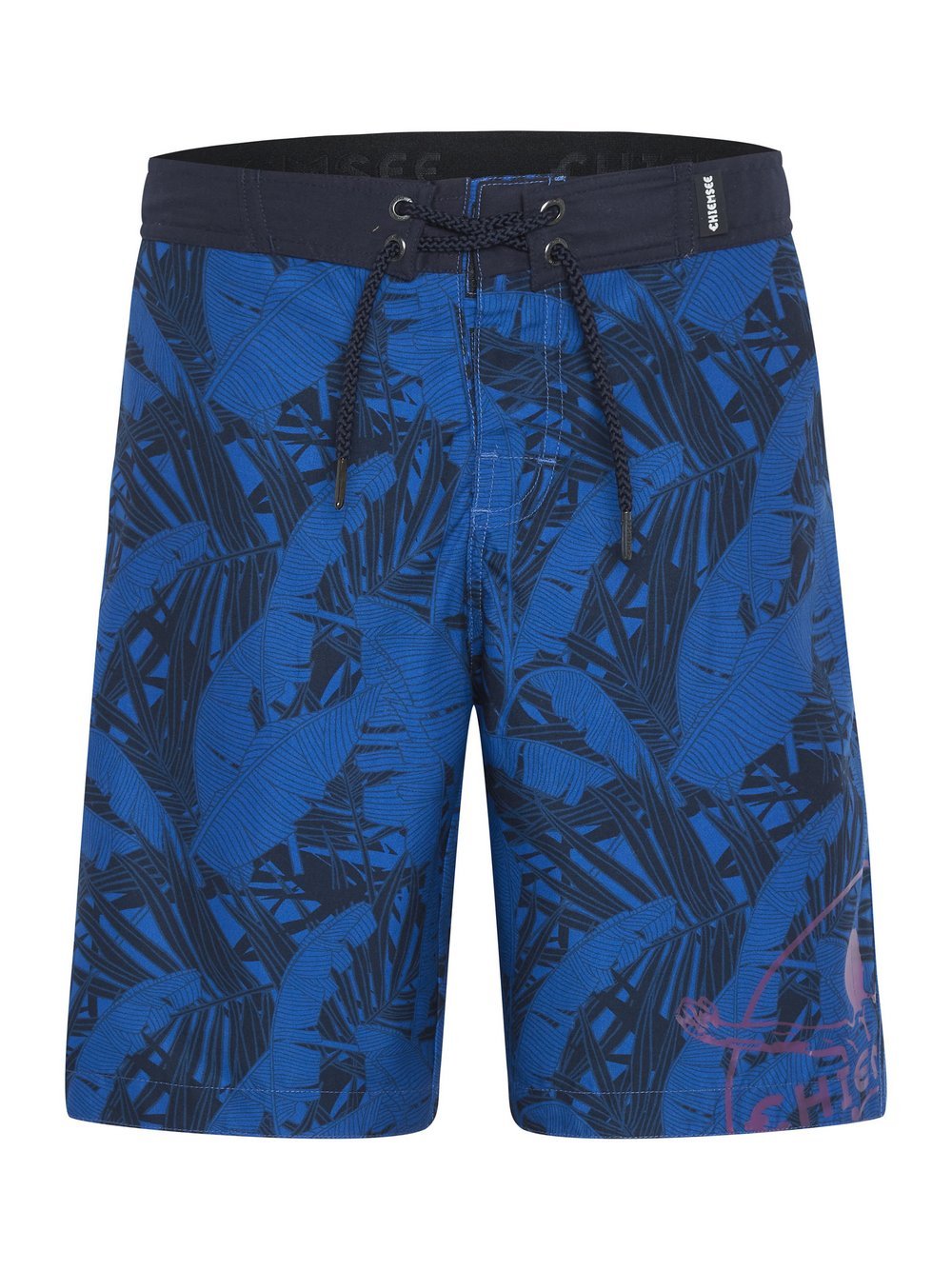 Chiemsee Badehose Jungen blau gestreift, 134