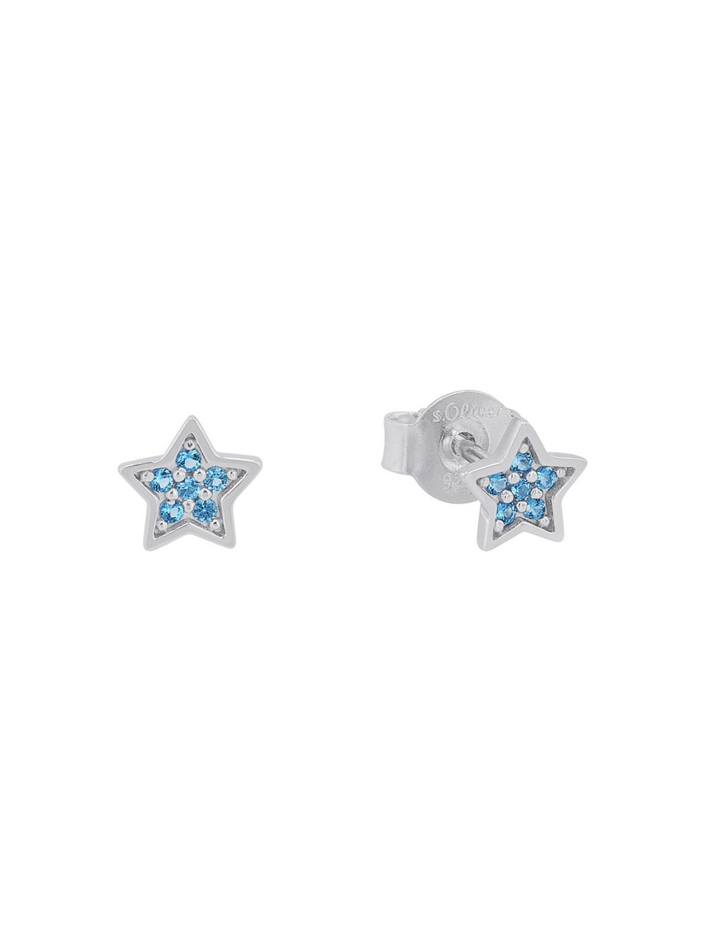 s.Oliver Ohrstecker Mädchen Sterlingsilber gold, ONE SIZE