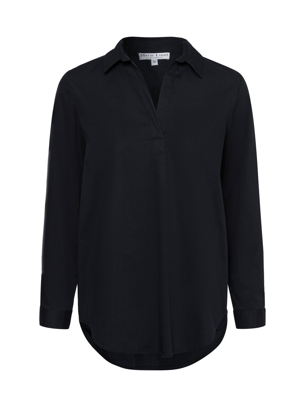 Marie Lund Blusenshirt Damen Baumwolle schwarz, 34