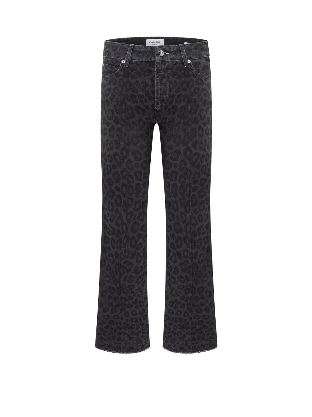 Cambio Jeans Damen Baumwolle schwarz gemustert, 42