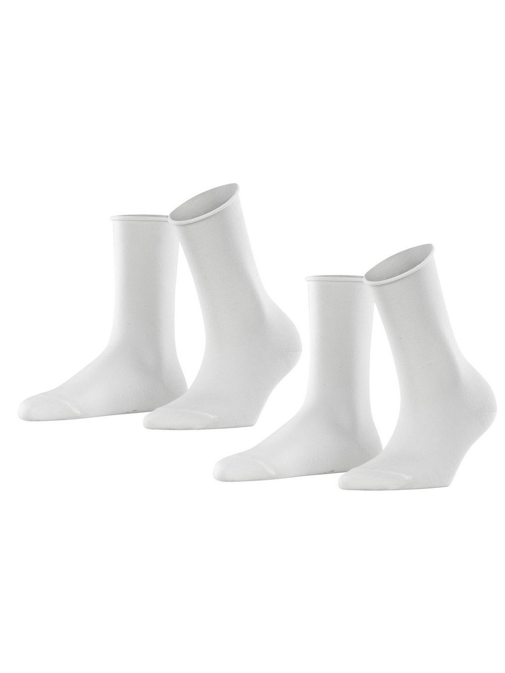 Esprit Casual Socken 2er Pack Damen Baumwolle weiß, 39-42