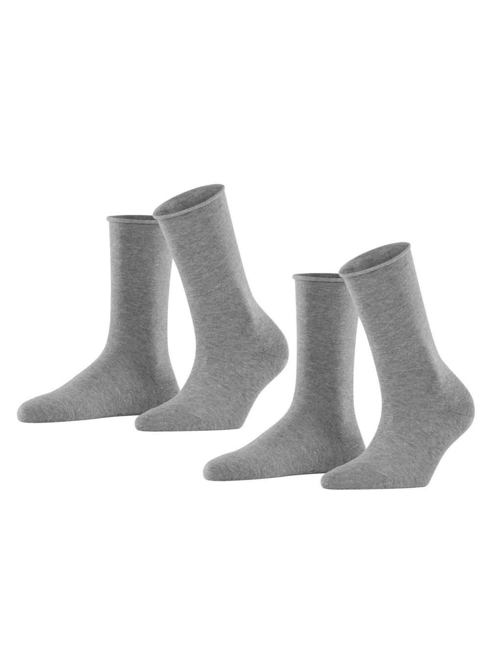 Esprit Casual Socken 2er Pack Damen Baumwolle grau, 39-42