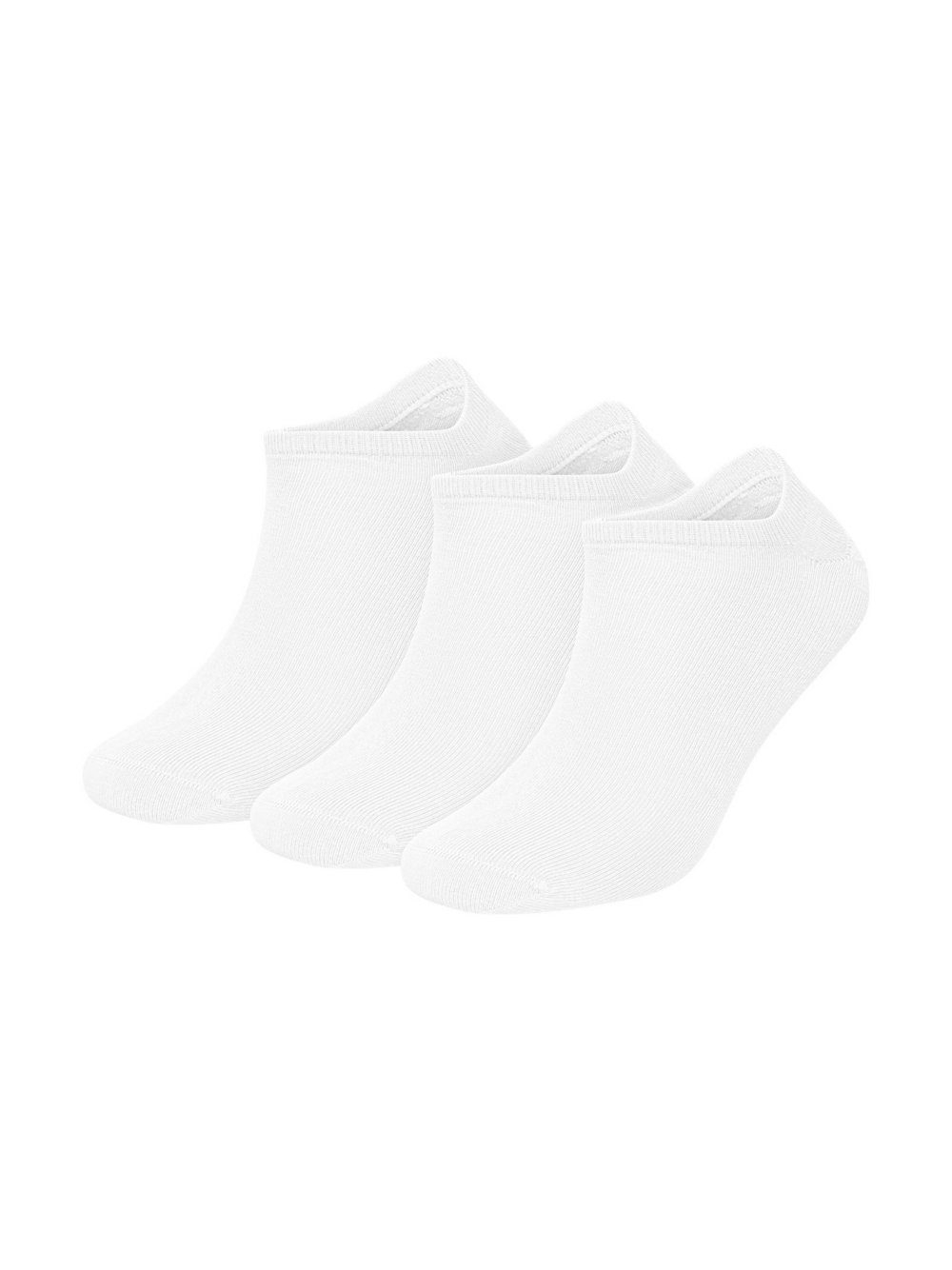 DillySocks 3er-Pack Sneakersocken Damen Baumwolle weiß, 36-40