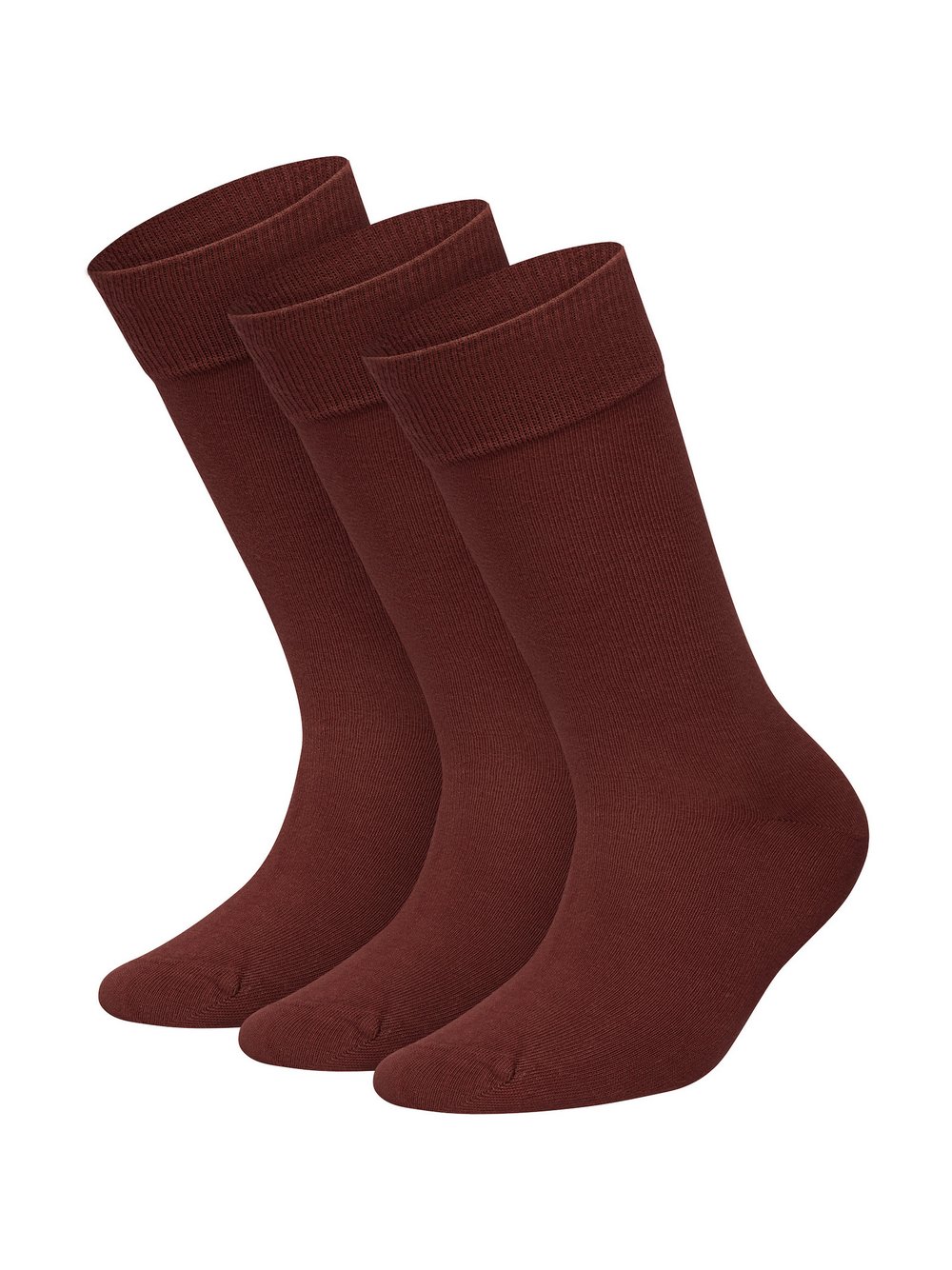 DillySocks 3er-Pack Socken Damen Baumwolle rot, 41-46