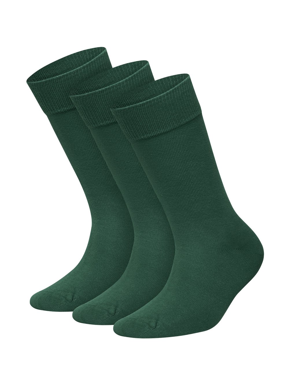 DillySocks 3er-Pack Socken Damen Baumwolle grün, 36-40