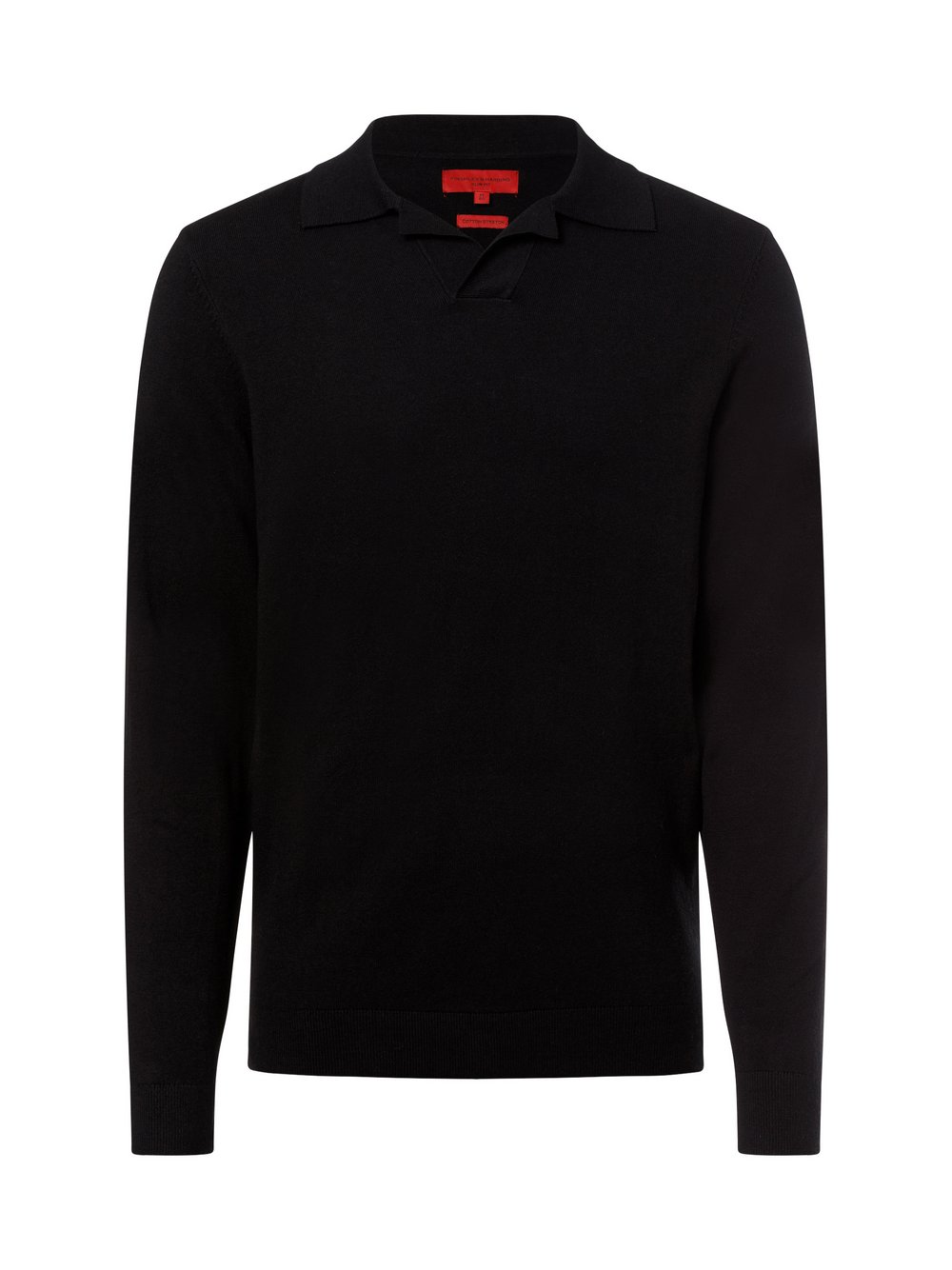 Finshley & Harding Pullover Herren Baumwolle schwarz, S