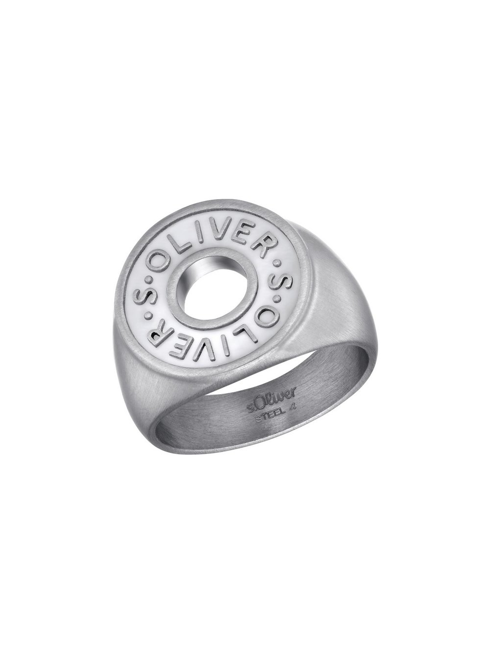 s.Oliver Ring Herren Edelstahl silber, 60