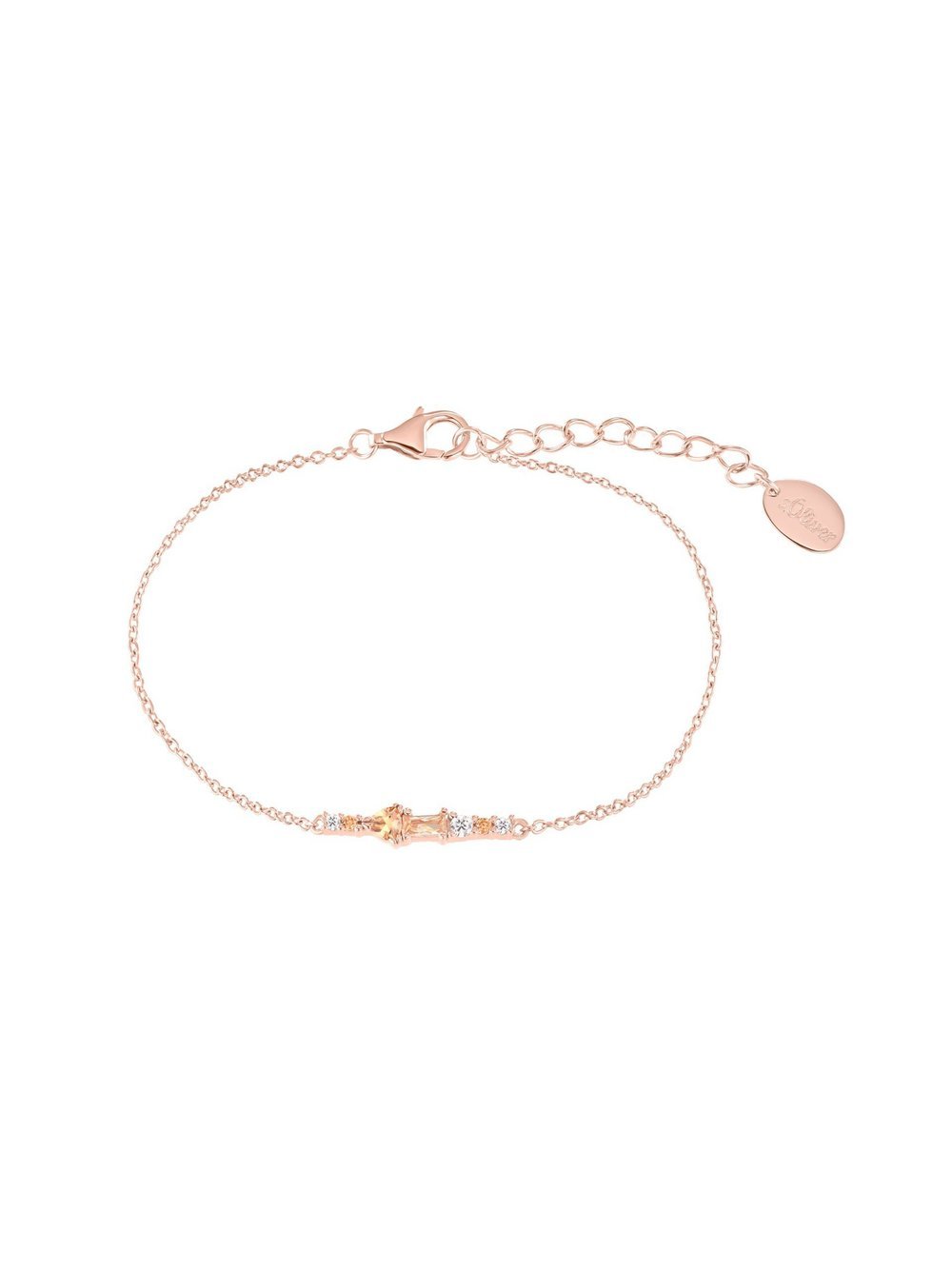 s.Oliver Armband Damen Sterlingsilber roségold, 20