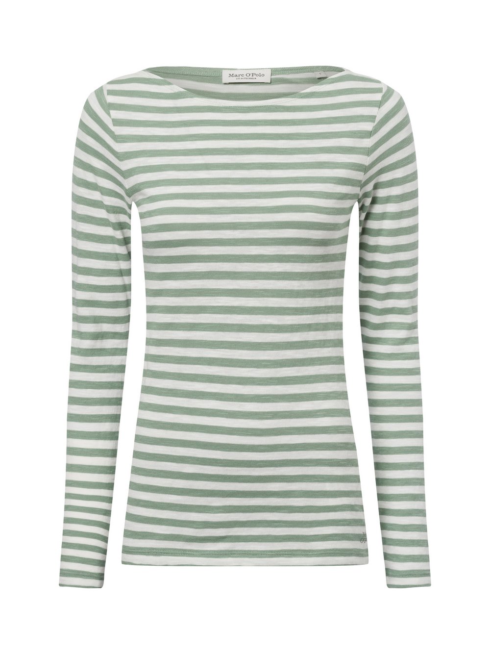 Thumbnail - Marc O'Polo Langarmshirt Damen Baumwolle mehrfarbig gestreift, XL