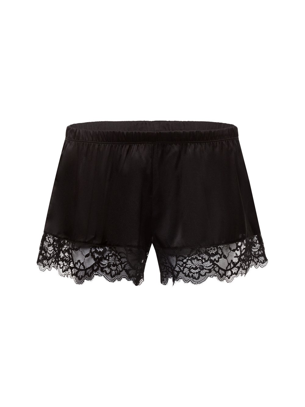 Lascana Pyjama-Shorts mit Seiden-Anteil Damen schwarz, 40