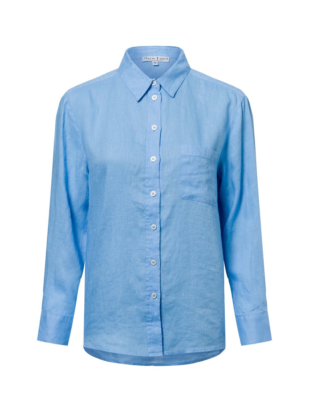 Marie Lund Leinenbluse Damen blau, 42