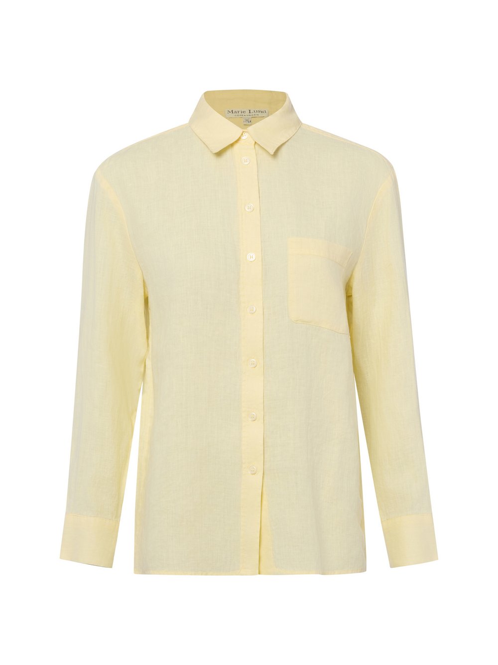 Marie Lund Leinenbluse Damen gelb, 46