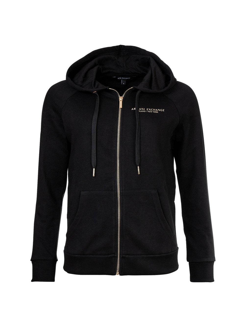 Armani Exchange Sweatjacke Damen Baumwolle schwarz, XL