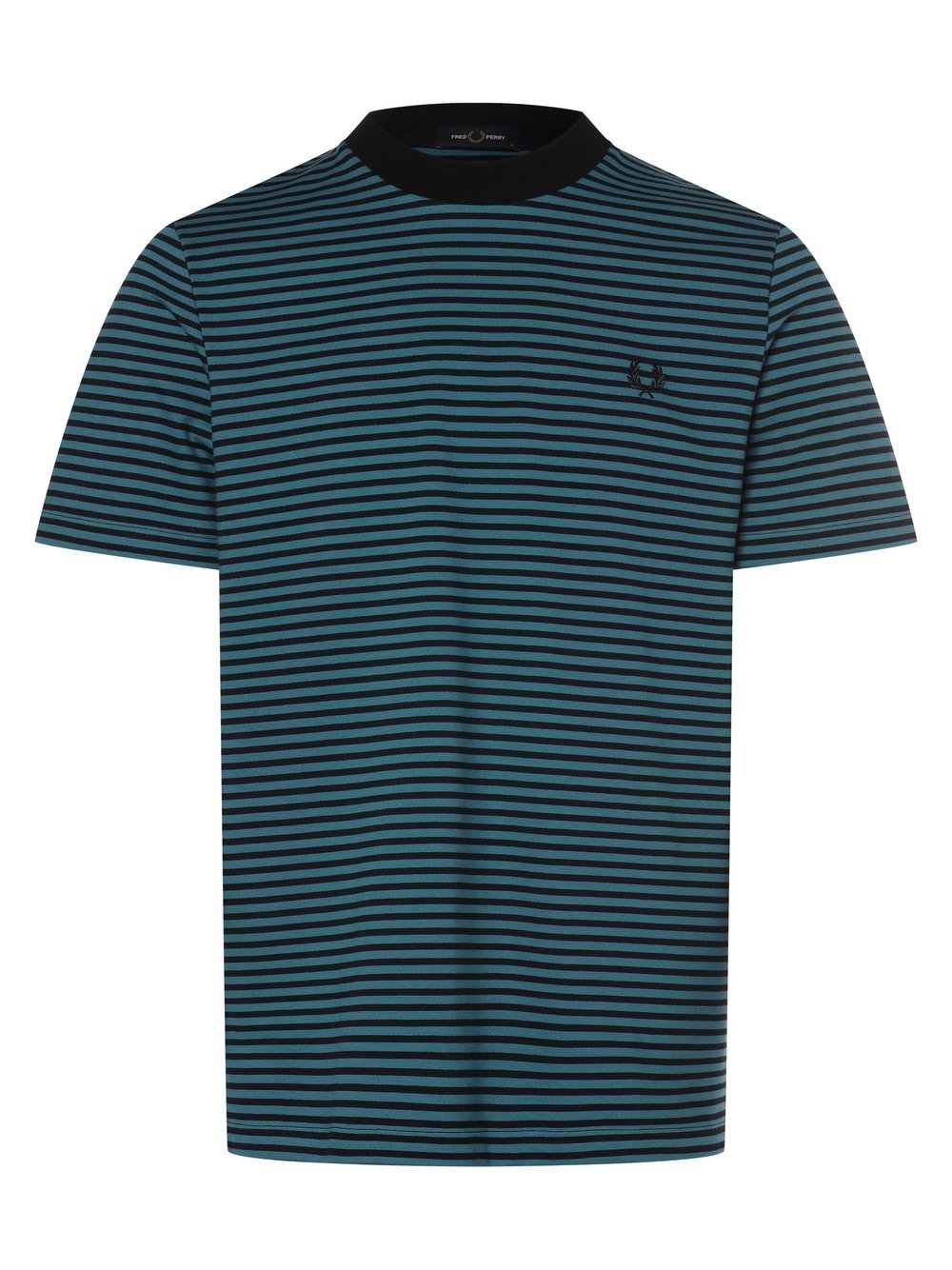 Fred Perry T-Shirt Herren Baumwolle blau gestreift, M