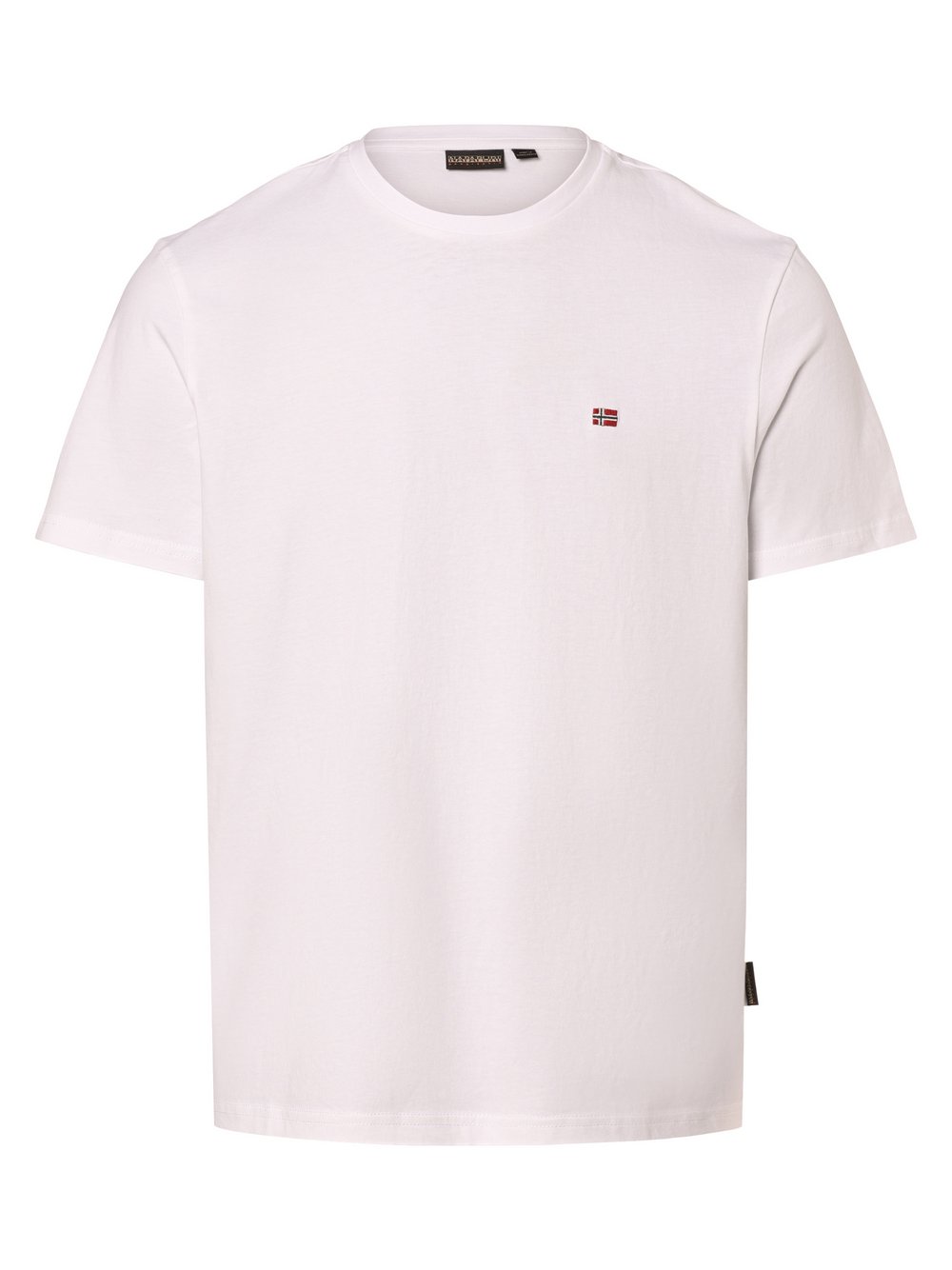 Napapijri Koszulka męska Mężczyźni Bawełna biały jednolity, XL