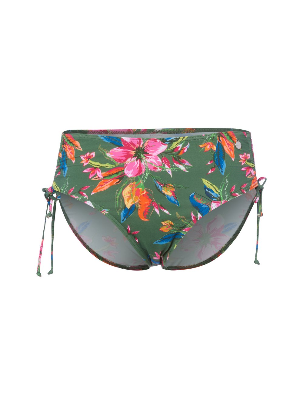 Lascana - Bikinihose Mit Raffung Oliv Print - Gr. - 38 - Image 4