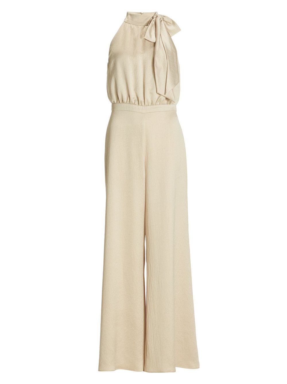 Swing Jumpsuit Damen beige strukturiert, 40