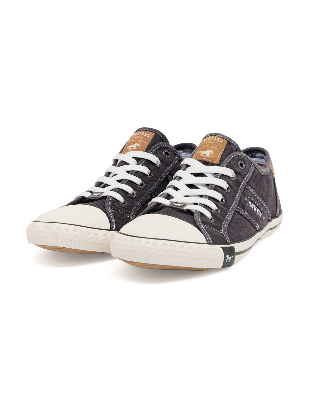 Thumbnail - Mustang Sneaker Herren Baumwolle schwarz, 41