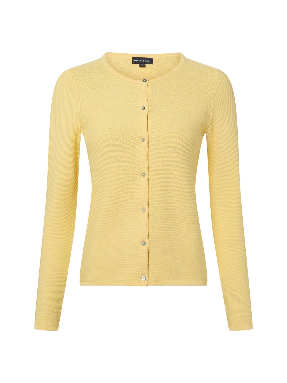Franco Callegari Strickjacke Damen Baumwolle gelb, M