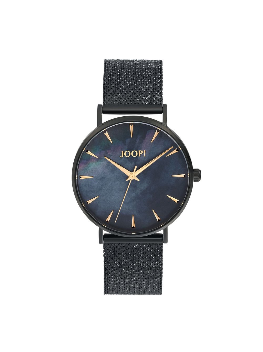 Joop Accessoires Quarzuhr Damen Edelstahl schwarz, 20