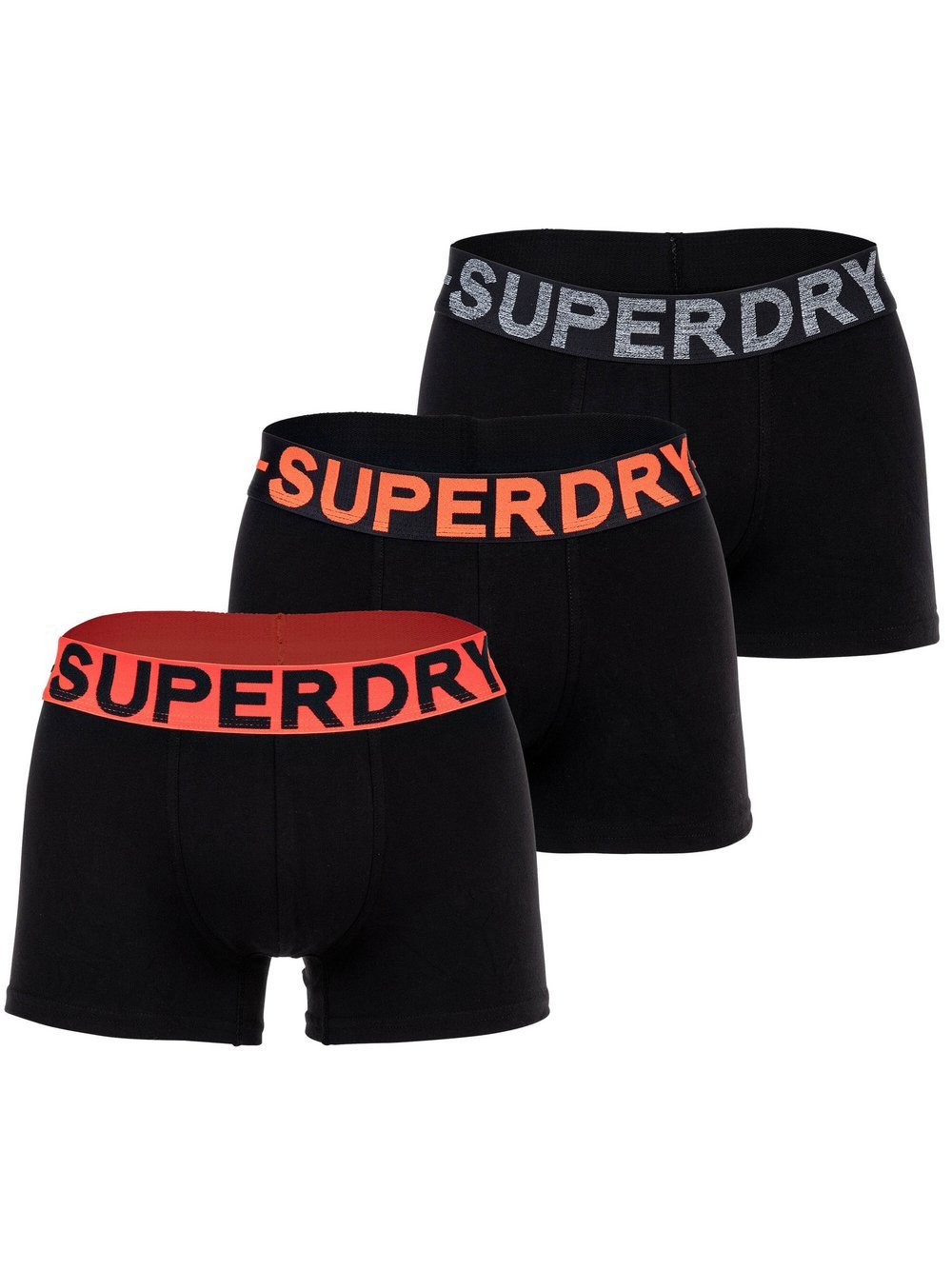 Superdry Boxershort 3er Pack Herren Baumwolle mehrfarbig, XXL