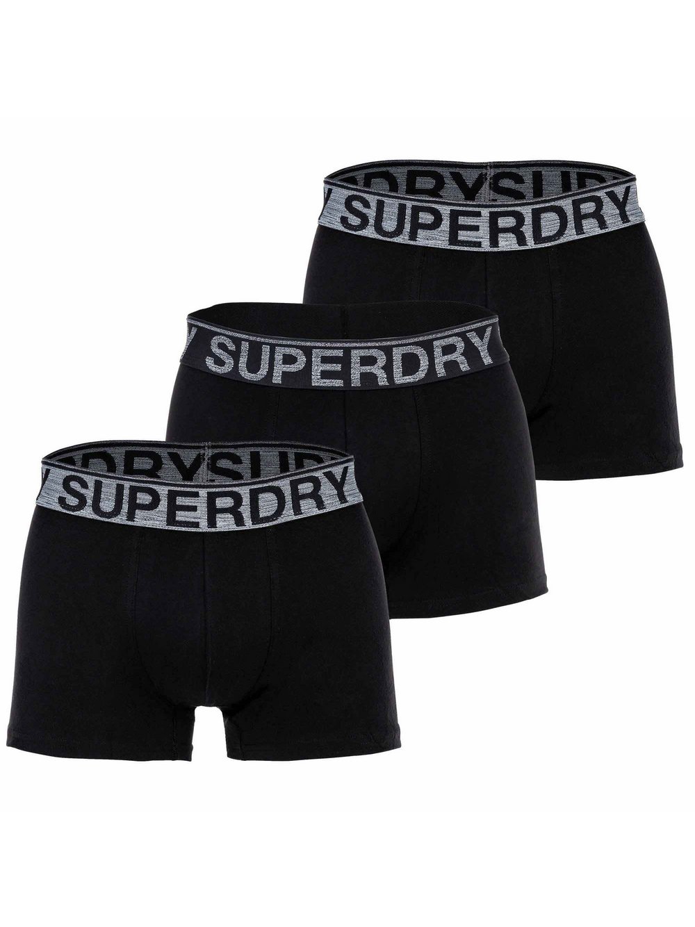 Superdry Boxershort 3er Pack Herren Baumwolle schwarz, S