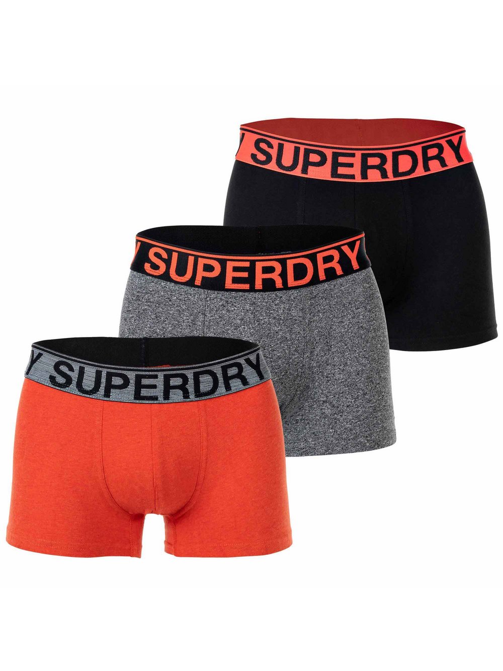 Superdry Boxershort 3er Pack Herren Baumwolle mehrfarbig, XXL