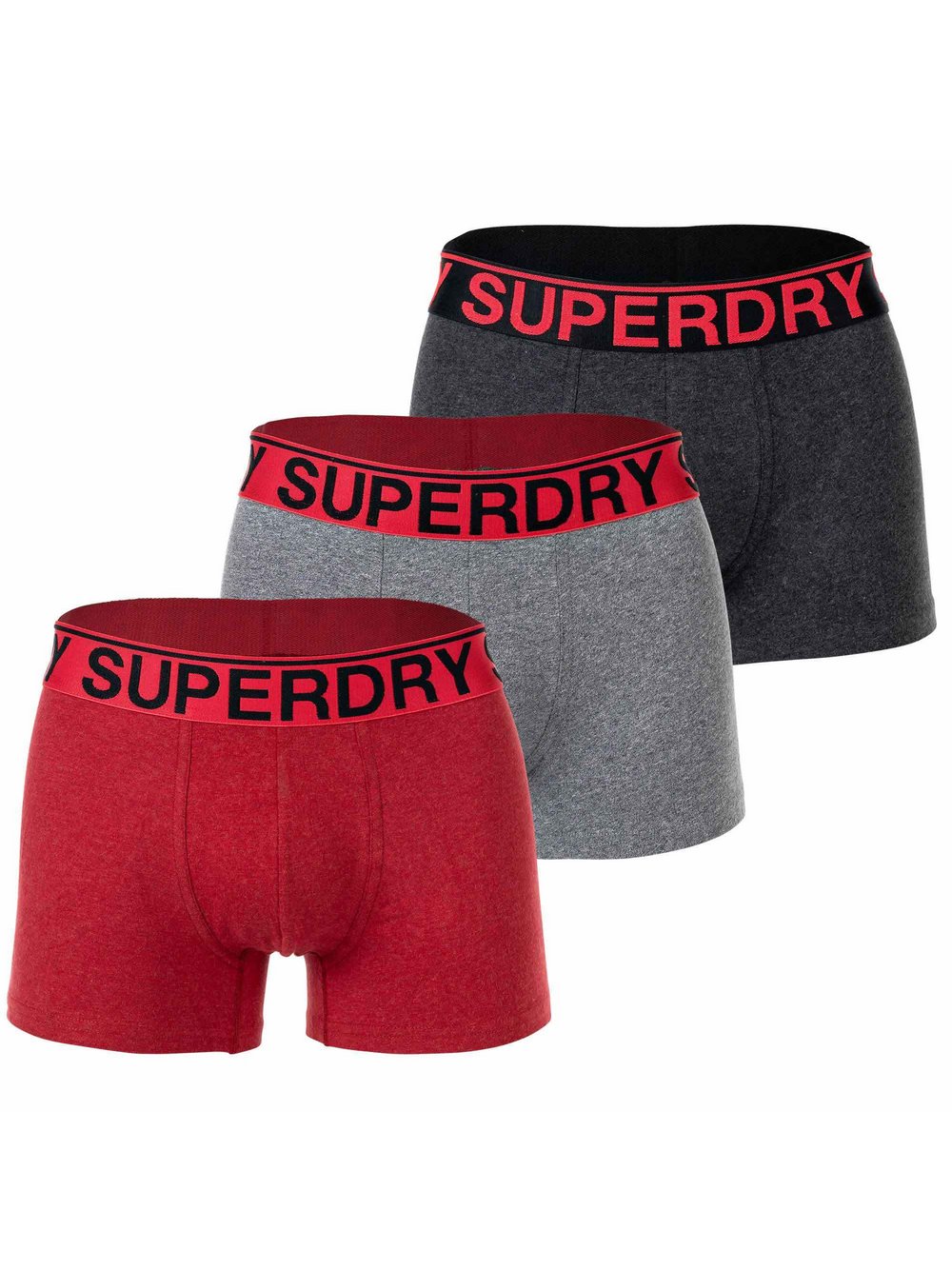 Superdry Boxershort 3er Pack Herren Baumwolle mehrfarbig, S