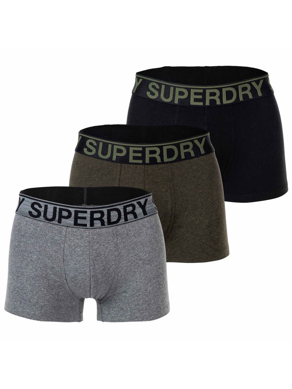 Superdry Boxershort 3er Pack Herren Baumwolle mehrfarbig, XL