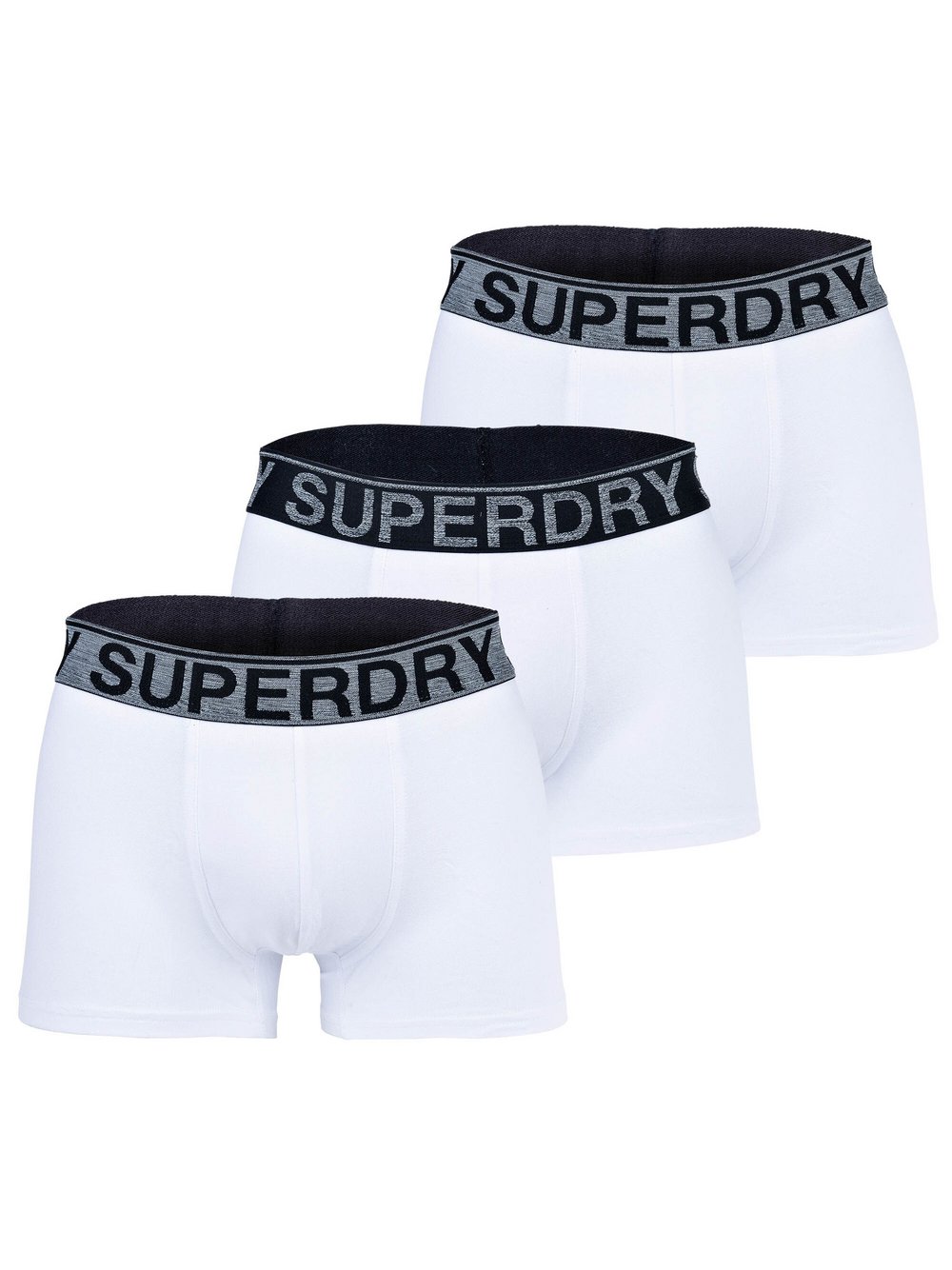 Superdry Boxershort 3er Pack Herren Baumwolle weiß, XL