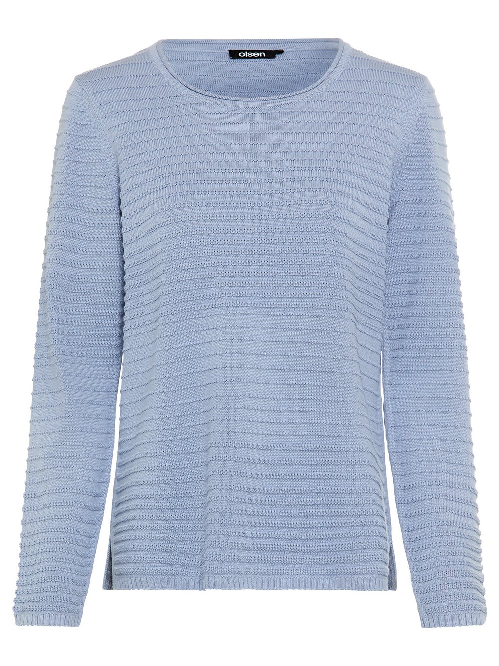 Olsen Strickpullover Damen Rippe blau, 42