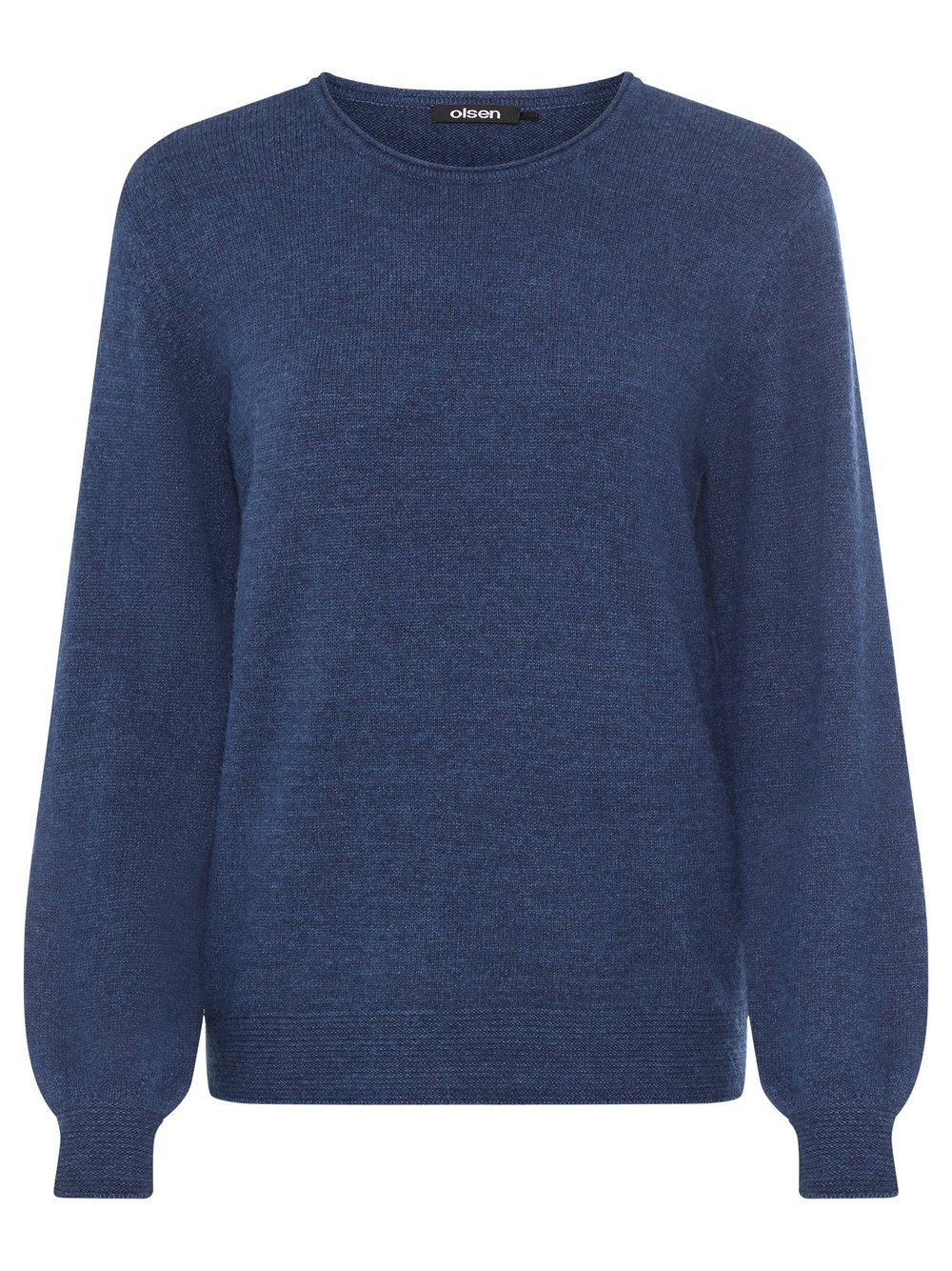 Olsen Strickpullover Damen Feinstrick blau meliert, 42