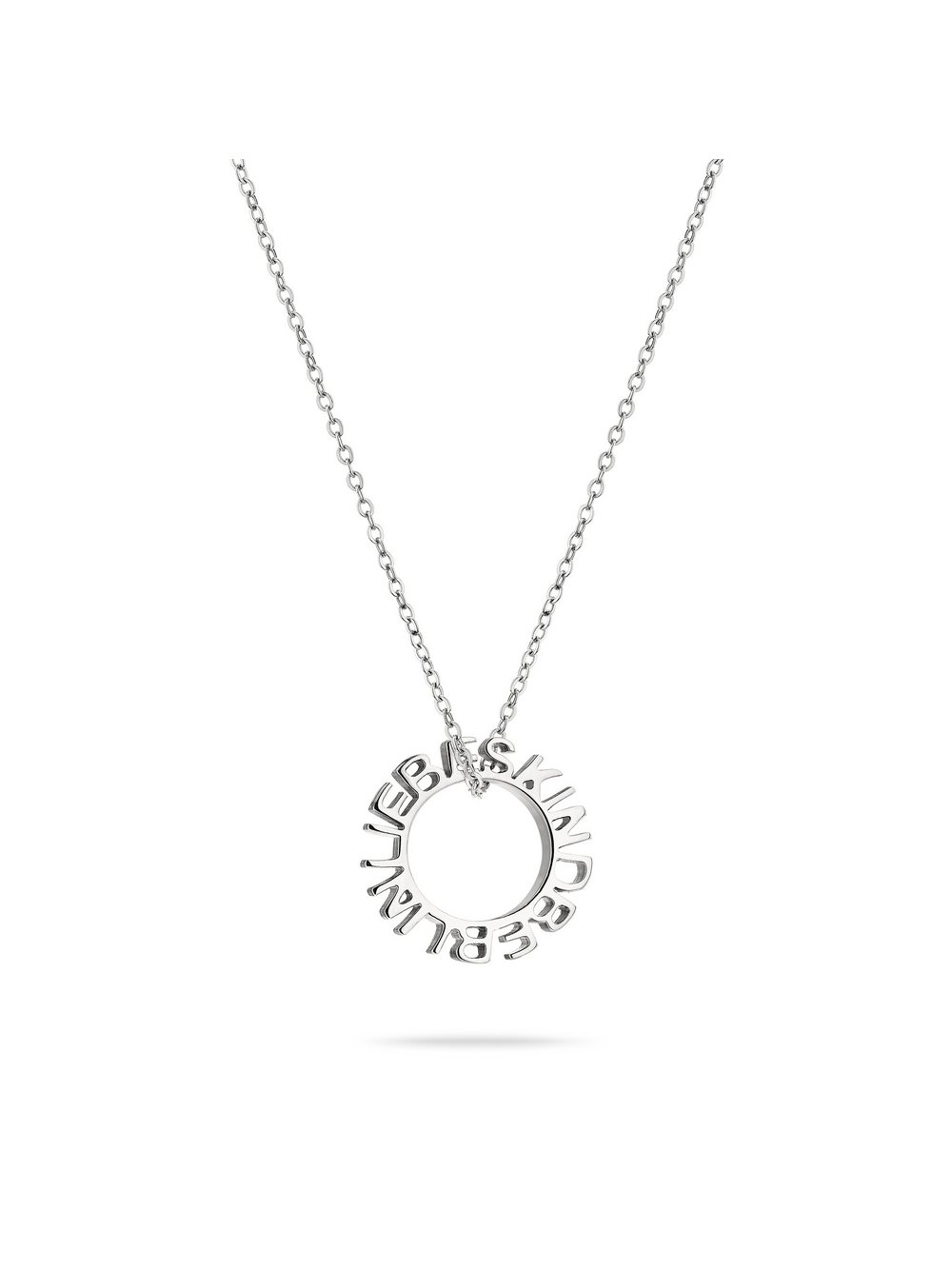 Liebeskind Berlin Halskette Damen Edelstahl silber, ONE SIZE