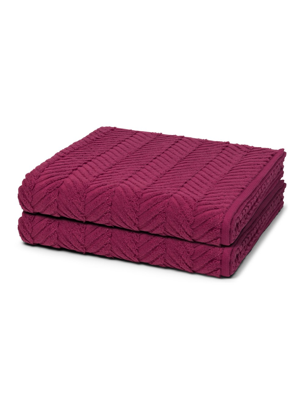 Thumbnail - Ross Handtuchset 2-teilig Damen Baumwolle lila, ONE SIZE