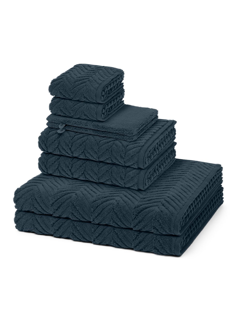 Thumbnail - Ross Handtuchset 8-teilig Damen Baumwolle blau, ONE SIZE